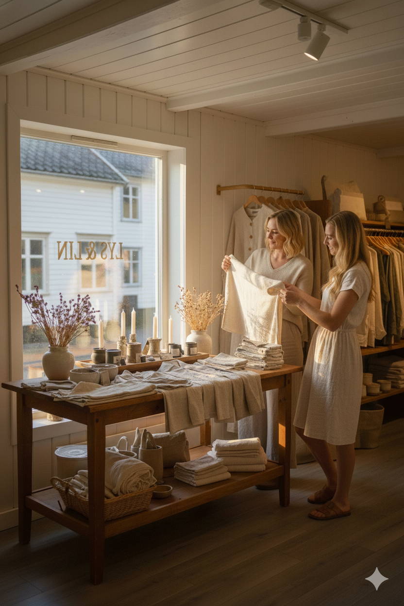 Lys & Lin Banner - Norsk