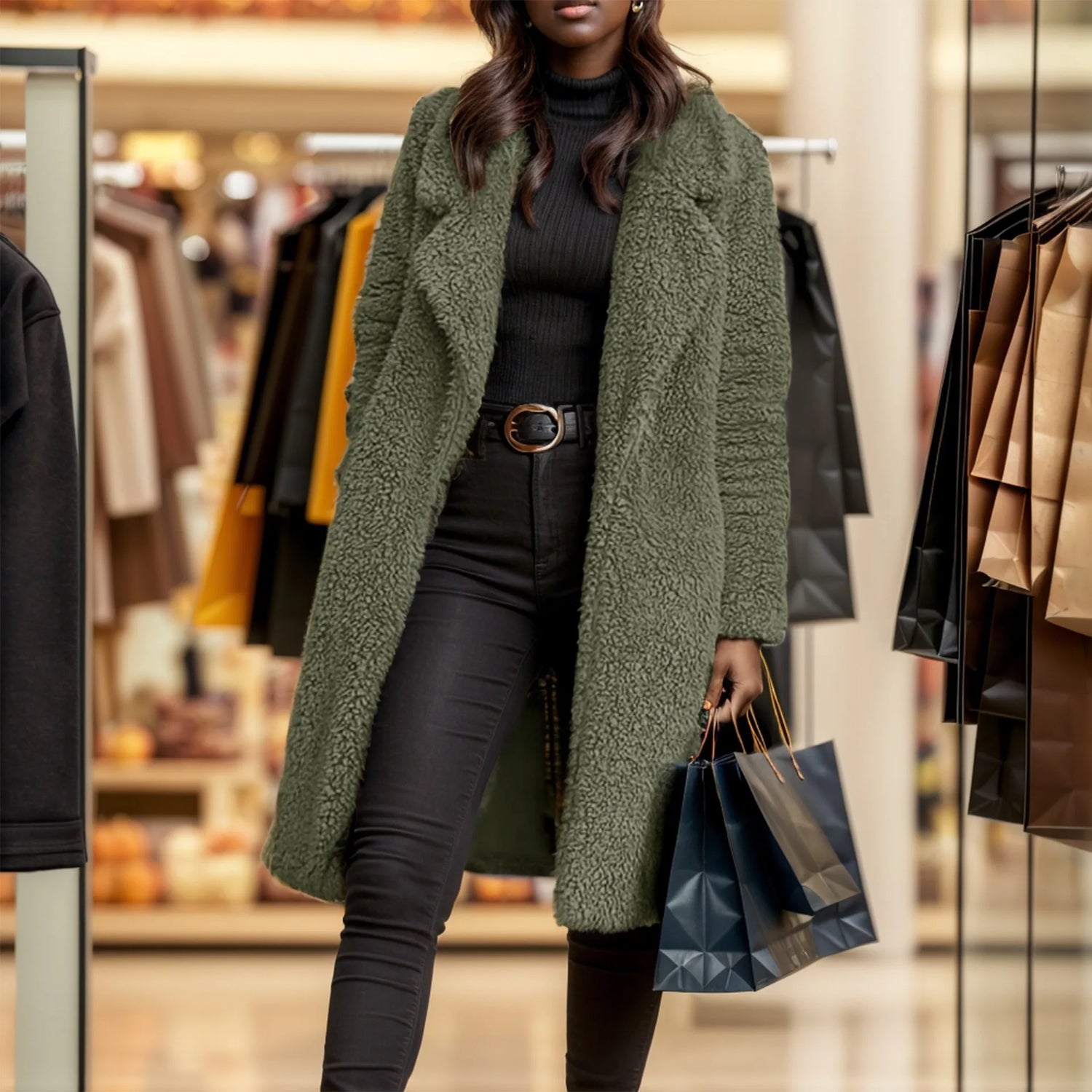 FREJA™ – LANG TEDDY VINTERKÅPE