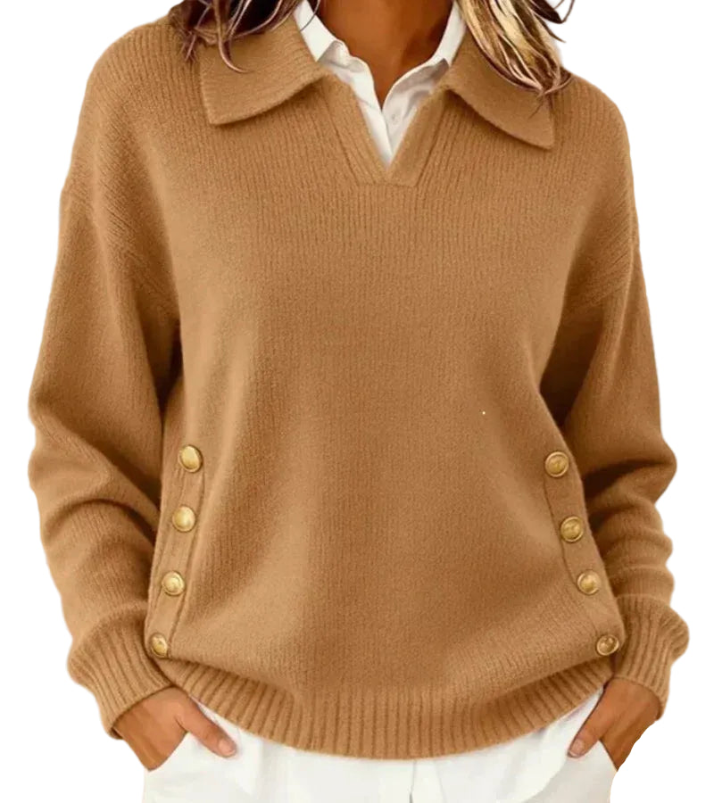 Narzo | Myk genser med elegant krage