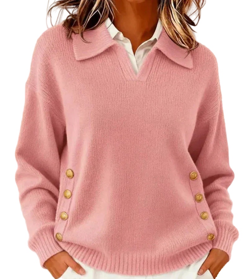 Narzo | Myk genser med elegant krage