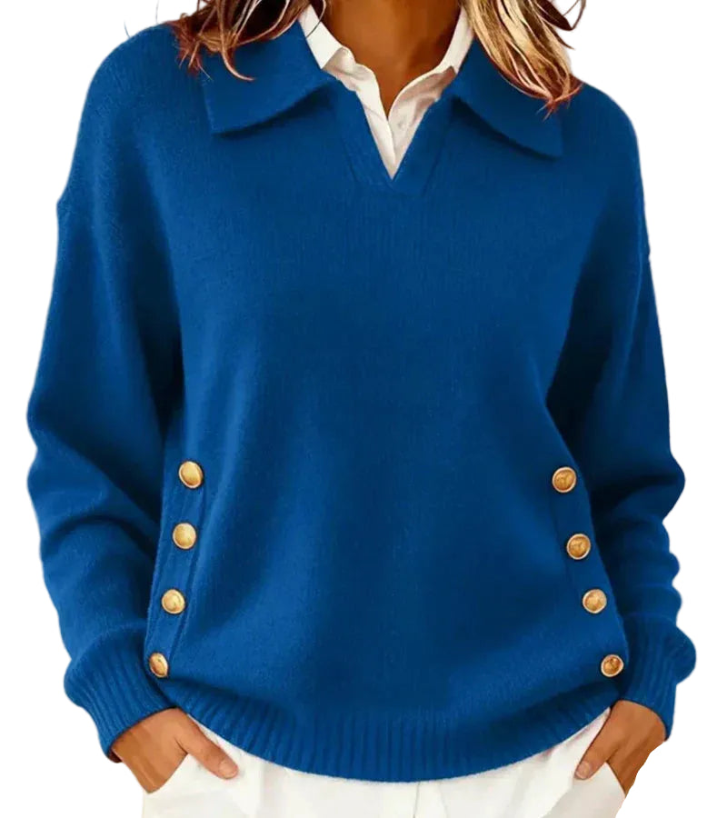 Narzo | Myk genser med elegant krage