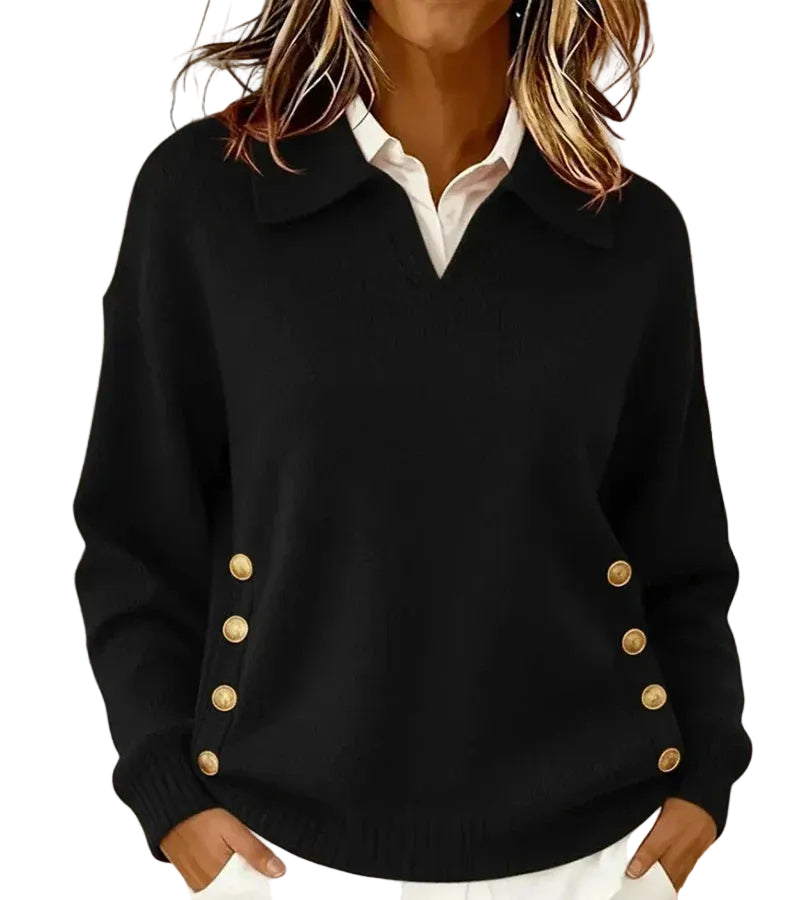 Narzo | Myk genser med elegant krage