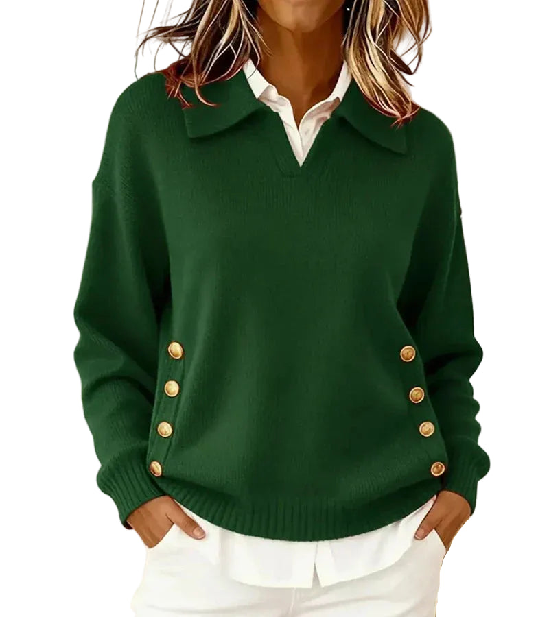 Narzo | Myk genser med elegant krage